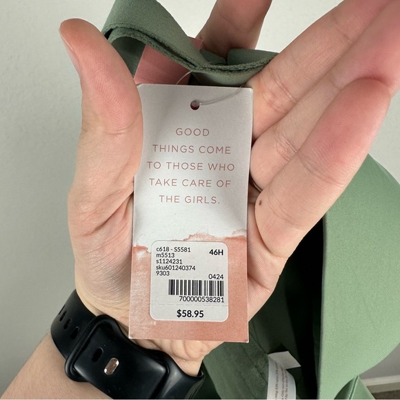 NEW Cacique Green Totally Smooth Lightly Lined Full Coverage Bra Size 46H - Picture 7 of 8